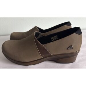KEEN Women's Mora Clog Brown Leather Size 9 Slip On Nurse Work EXC
